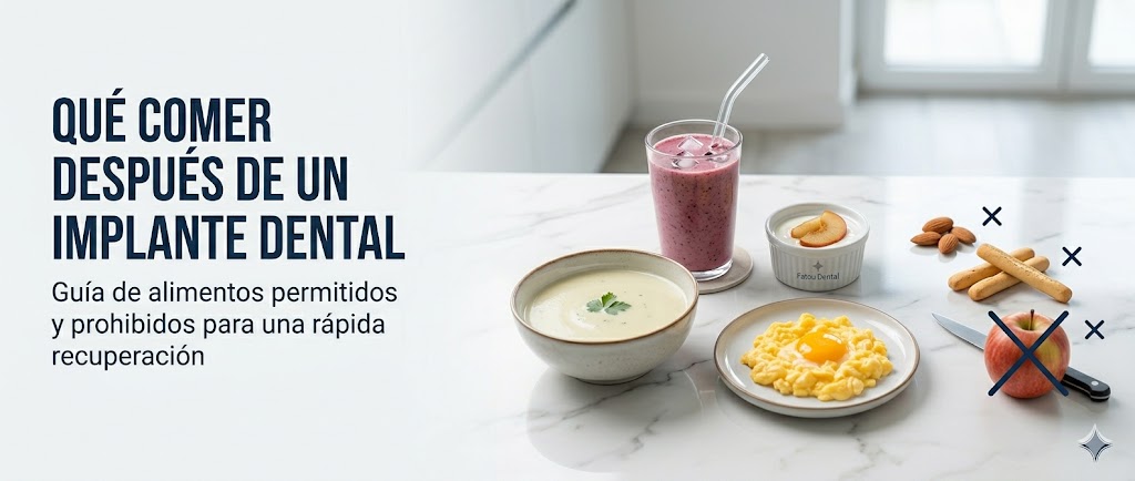 Qué comer después de un implante dental